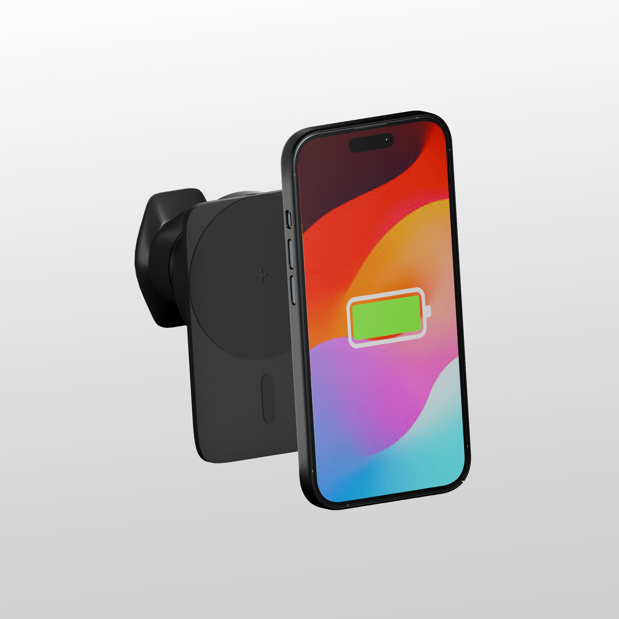 Strong Magnetic Car Phone Mount - Wireless Charging