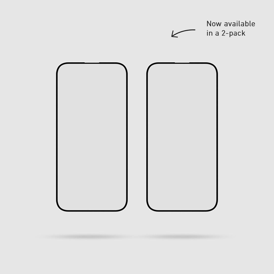iPhone 16 Pro Tempered Glass Screen Protectors (2-Pack)