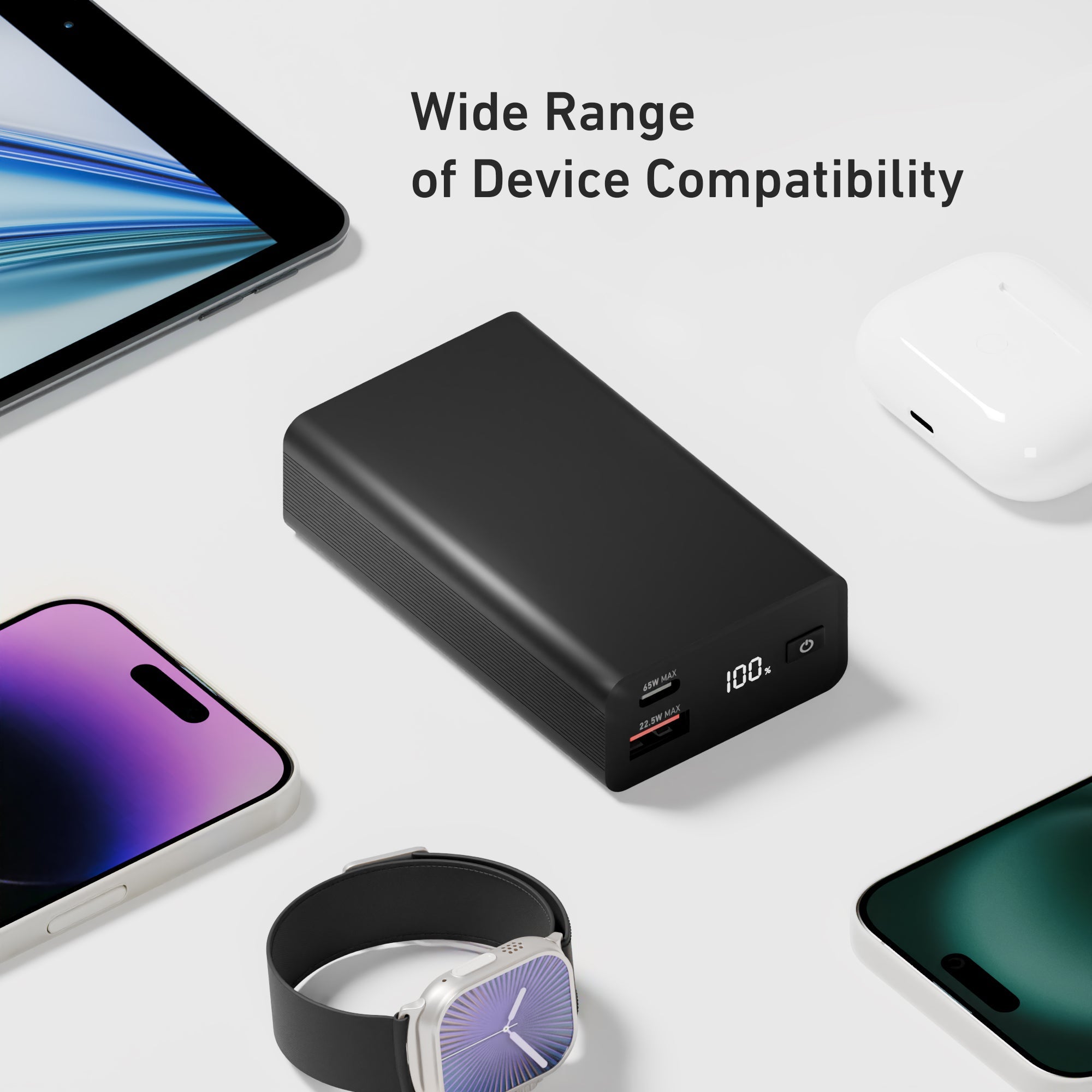 65W Portable Power Bank for Laptops & Devices