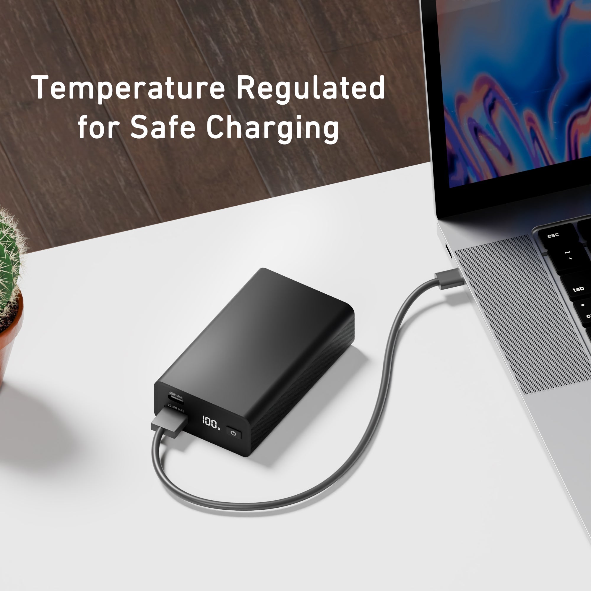 65W Portable Power Bank for Laptops & Devices